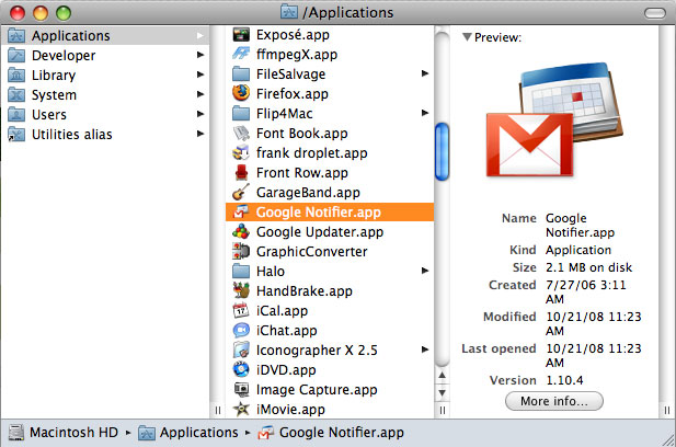 gmail app osx