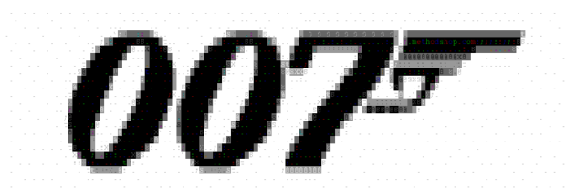 007 James Bond Logo: Ascii Art Version