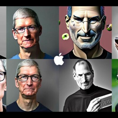 Apple Tim Cook Steve Jobs Ai Image