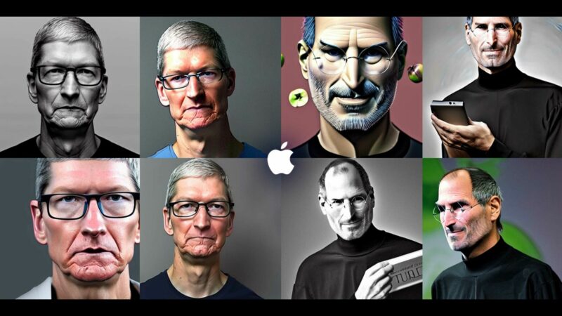 Apple's Tim Cook And Steve Jobs