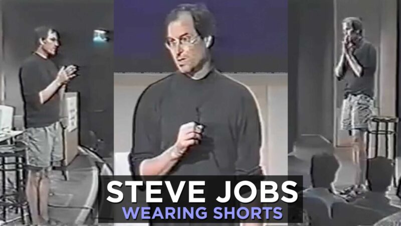 Steve Jobs Wearing Shorts