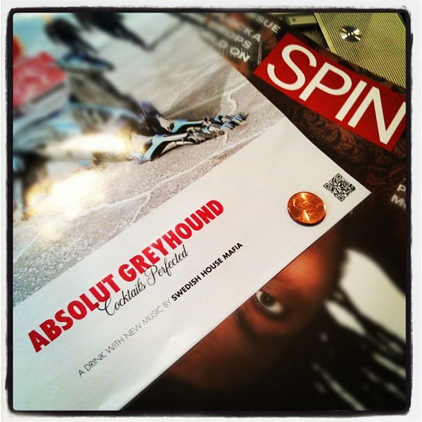 #Fail Absolut Vodka'S Tiny Qr Code In Spin Magazine Is Too Small To Scan