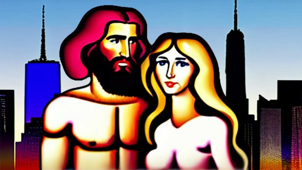 Adam And Eve From The Bible In New York City, Christian Comedic, God The Creator, God The Creator, Funny,