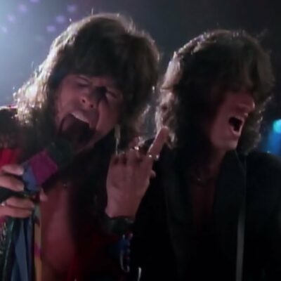 Screenshot Of Steven Tyler And Joe Perry From The Aerosmith Music Video For &Quot;Dude (Looks Like A Lady)&Quot;