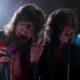 Screenshot of Steven Tyler and Joe Perry from the Aerosmith music video for "Dude (Looks Like A Lady)"