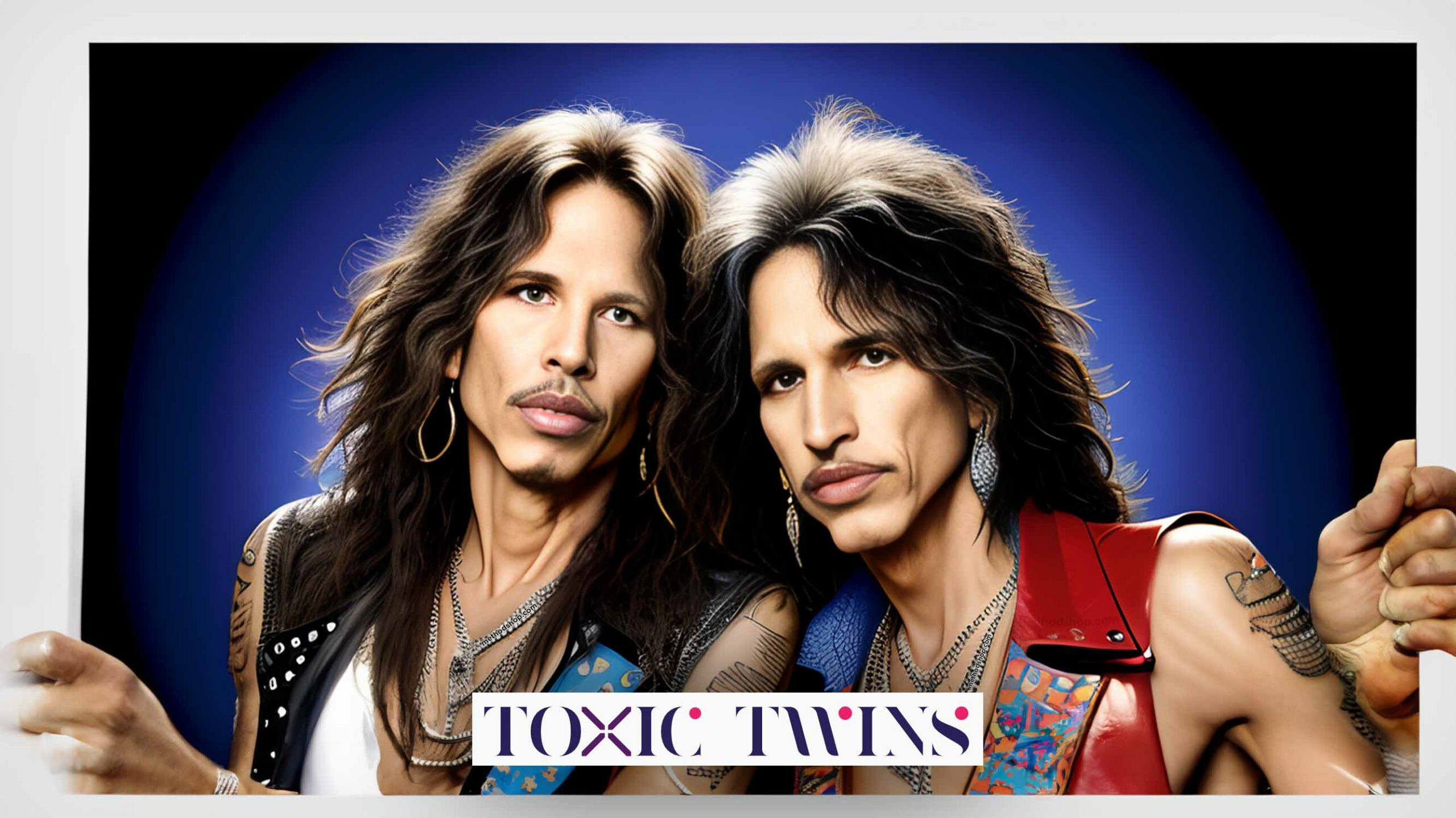 Digital Artwork Of The Aerosmith Toxic Twins, Steven Tyler And Joe Perry.