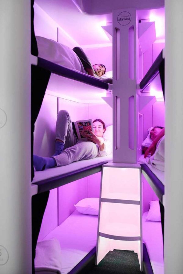 How Private Are The Air New Zealand Bunk Beds?