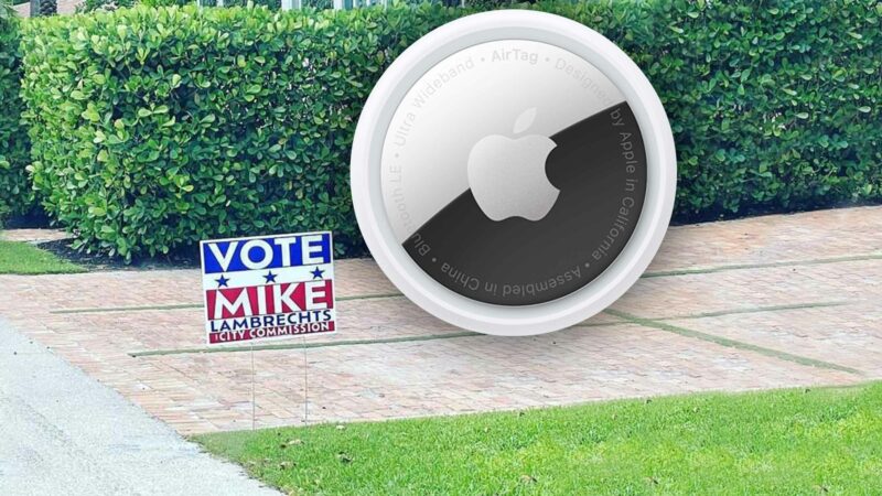Apple AirTag Helps Police Recover Stolen Political Yard Signs At Opponent's Fort Lauderdale Home