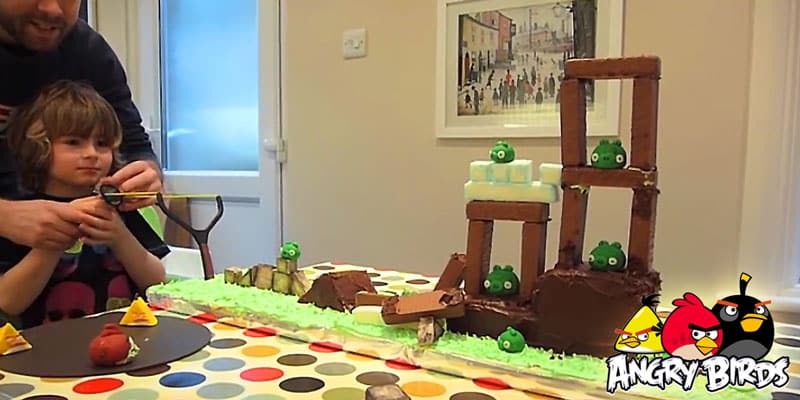 This Playable Angry Birds Cake Is Almost Too Much Fun To Eat