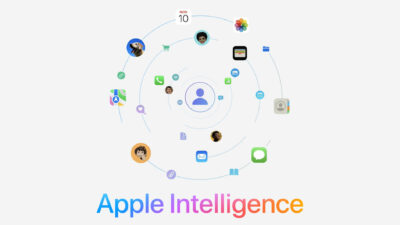 A graphic titled "Apple Intelligence" showing a central user icon surrounded by various app and feature icons like Messages, Calendar, Photos, Maps, Mail, and more—highlighting innovations in iOS 18.1 Developer Beta with enhanced iPhone AI capabilities.