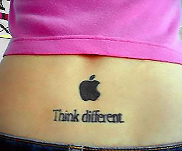Apple Think Different: Tramp Stamp