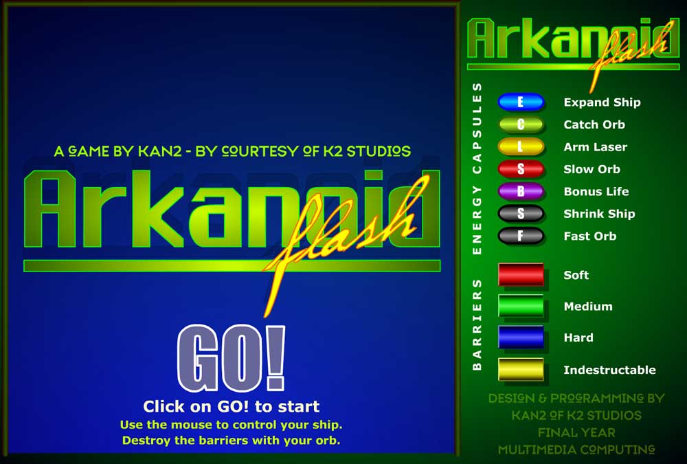 Arkanoid Online - Play The Student Homebrew Version