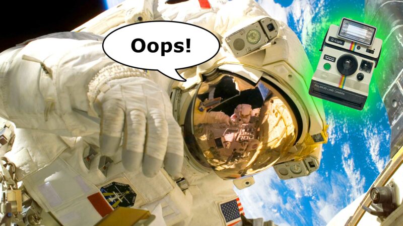 Astronaut Loses Camera During Spacewalk
