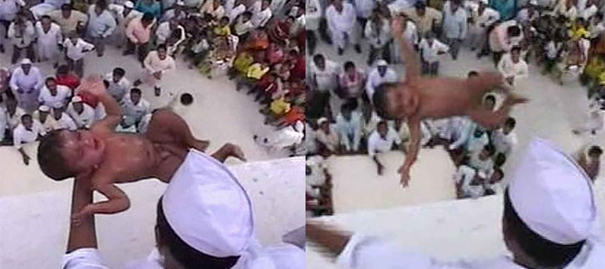 Have You Seen This? Strange Baby Dropping Ritual In India