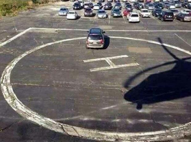 Parking On A Helipad