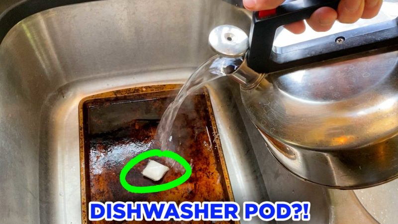 How To Clean Baking Sheets With A Dishwasher Pod