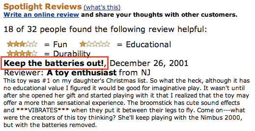 Parents Upset With Harry Potter Sex Toy - Vibrating Nimbus 2000 Amazon Reviews - Nimbus 2000 Amazon Reviews
