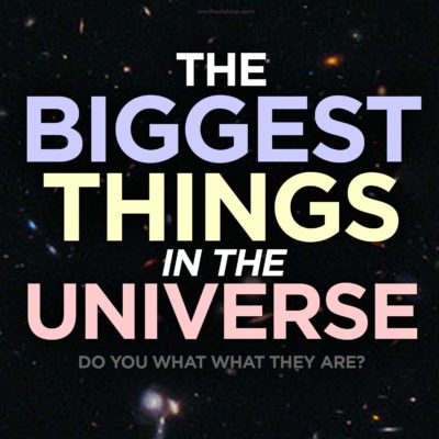 biggest universe scaled