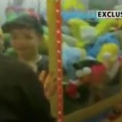 Boy Trapped Inside Claw Machine