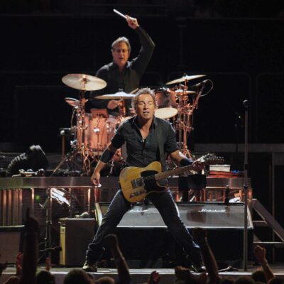 Bruce Springsteen Performing On Stage