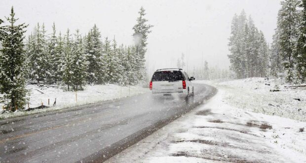 Car Driving Snow