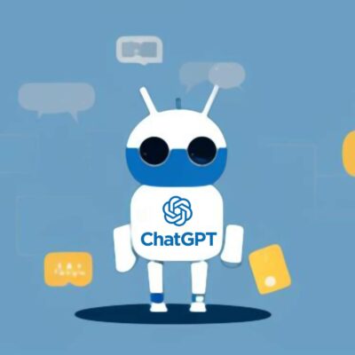 A Chatbot Robot With A Chatgpt Logo On Its Shirt