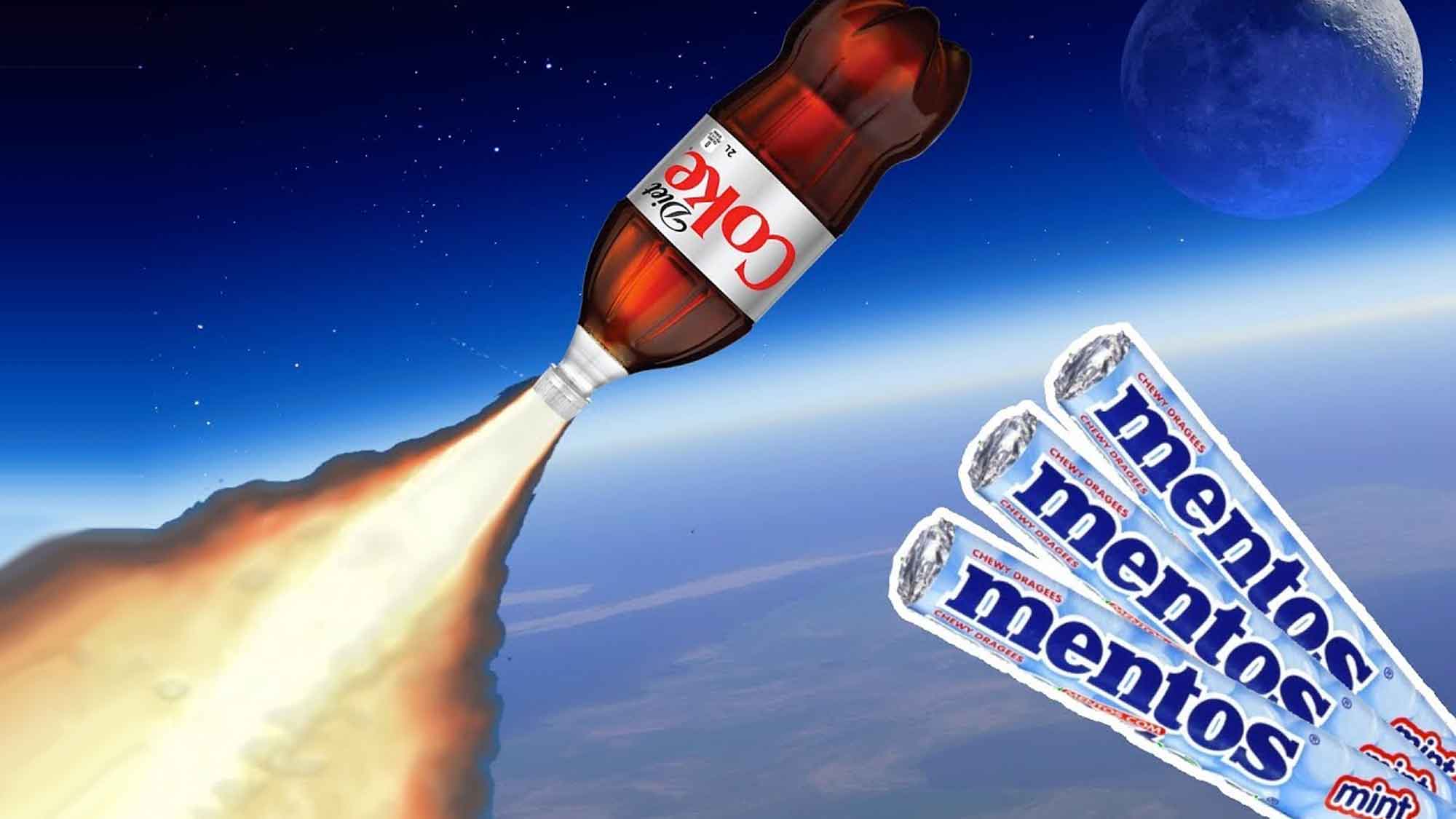 How To Make A Coke And Mentos Rocket That Goes 100-Feet In The Air