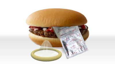 Condom In Hamburger