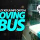 Crazy Kid Jumps Onto A Moving Bus