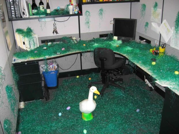Happy Easter - Funny Office Cubicle Pranks - Cubicle Office Pranks