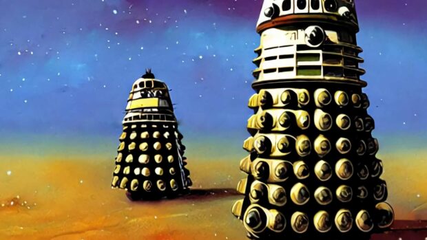 Dalek From Doctor Who - Stylized In The Style Of Chris Foss