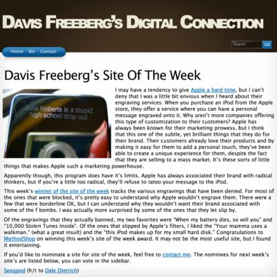 Davis Freeberg's Site Of The Week: MethodShop