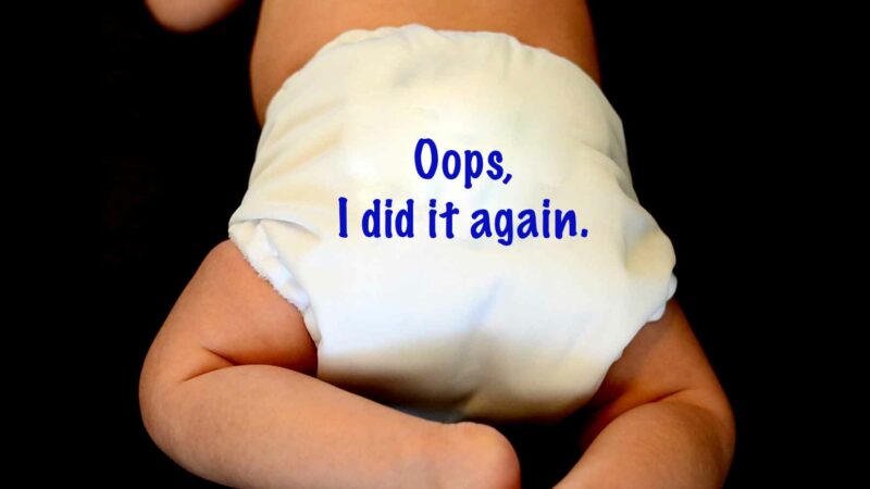 Funny Diaper Messages: Opps, I Did It Again!