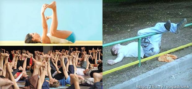Ananda Balasana: Drunk Yoga