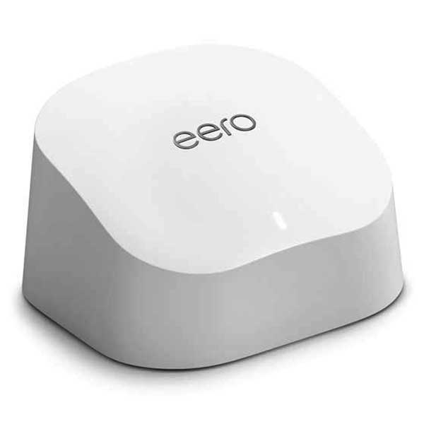 Eero Router - A White Eero Wi-Fi Router With A Smooth, Minimalist Design And The Brand Name &Quot;Eero&Quot; Printed On Top. Conveniently, The Eero Reset Button Is Discreetly Located At The Back For Easy Access When Resetting Eero Becomes Necessary.