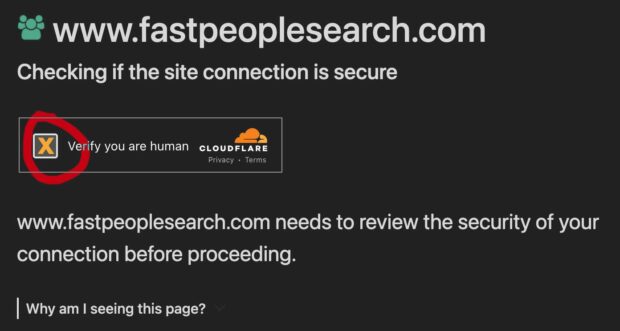Accept The Fastpeoplesearch'S Cloudflare Security Check 