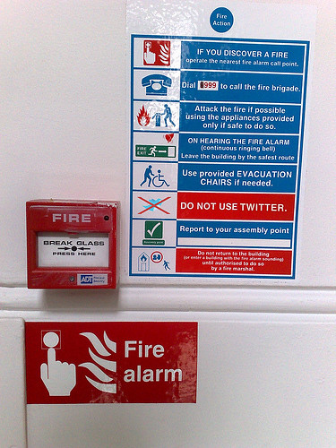 Fire Safety Warning: Do Not Use Twitter