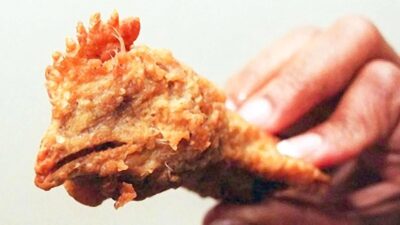 fried chicken head feature