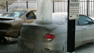 frozen car garage