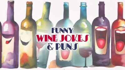 Wine Bottles Laughing