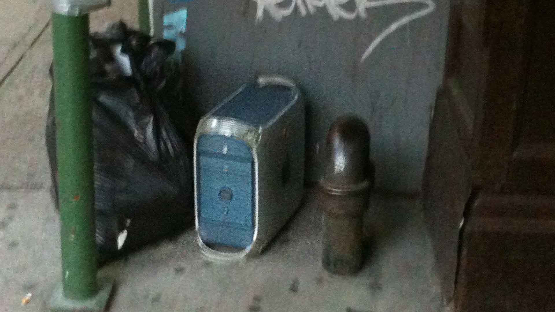 Power Mac G4 Discarded in Trash On New York City Street