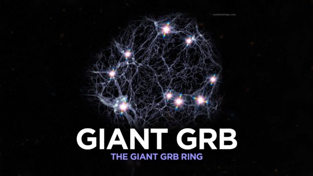 Artist'S Conception Of The Expected Superstructure Underlying The Giant Grb Ring - Biggest Things In The Universe