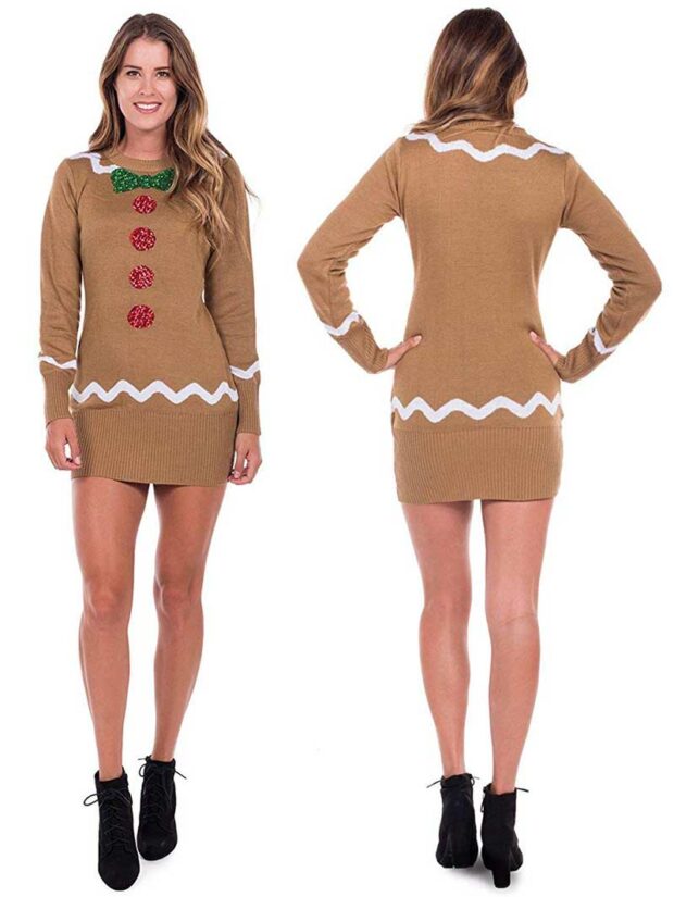 Gingerbread Sweater Dress