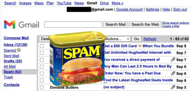 Deleting Spam Emails While In Gmail Basic Html Version