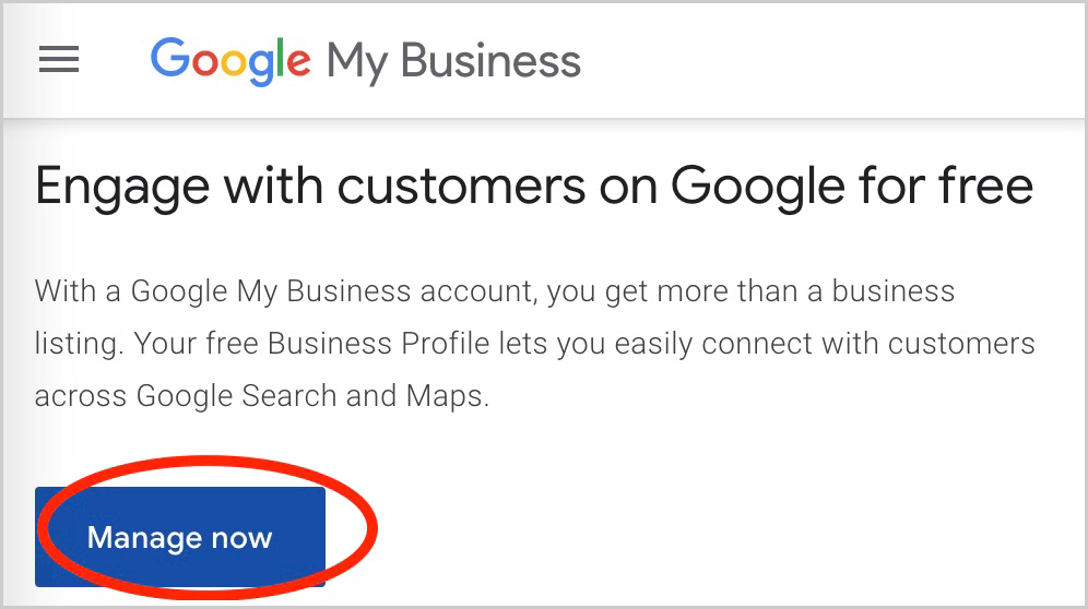 google my business account login