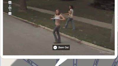 Google Naked - Woman Exposes Her Naked Breasts To The Google Street View Car