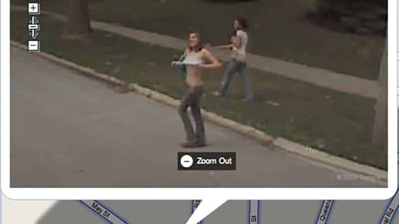 Google Naked - Woman Exposes Her Naked Breasts To The Google Street View Ca...