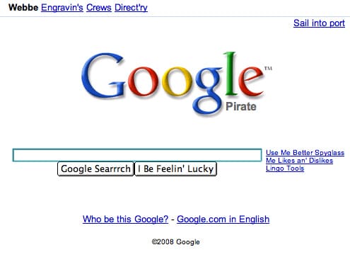 Google Pirate Search