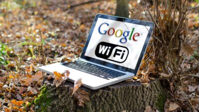 google wifi laptop woods