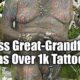 Bad Ass Great-Grandfather Has Over 1k Tattoos